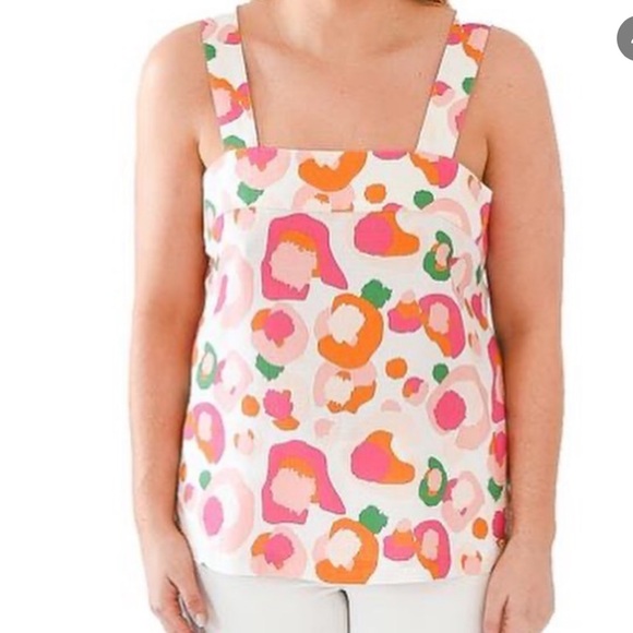 Emily Mccarthy Tops - Vibrant Abstract Print Tank